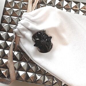 Sterling Silver Marcasite Floral Ring